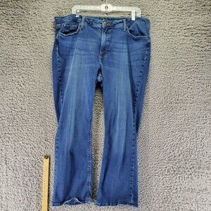 Lee Jeans Womens 20 Petite Blue Bootcut Stretch Denim